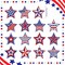 15 Pcs 4th of July Star Diamond Art Keychains Kits Memorial Day Patriotic Diamond Painting Red White Blue Ornaments Independence Day Diamond Key Chains Gems Art for Adults Kids Teens Craft